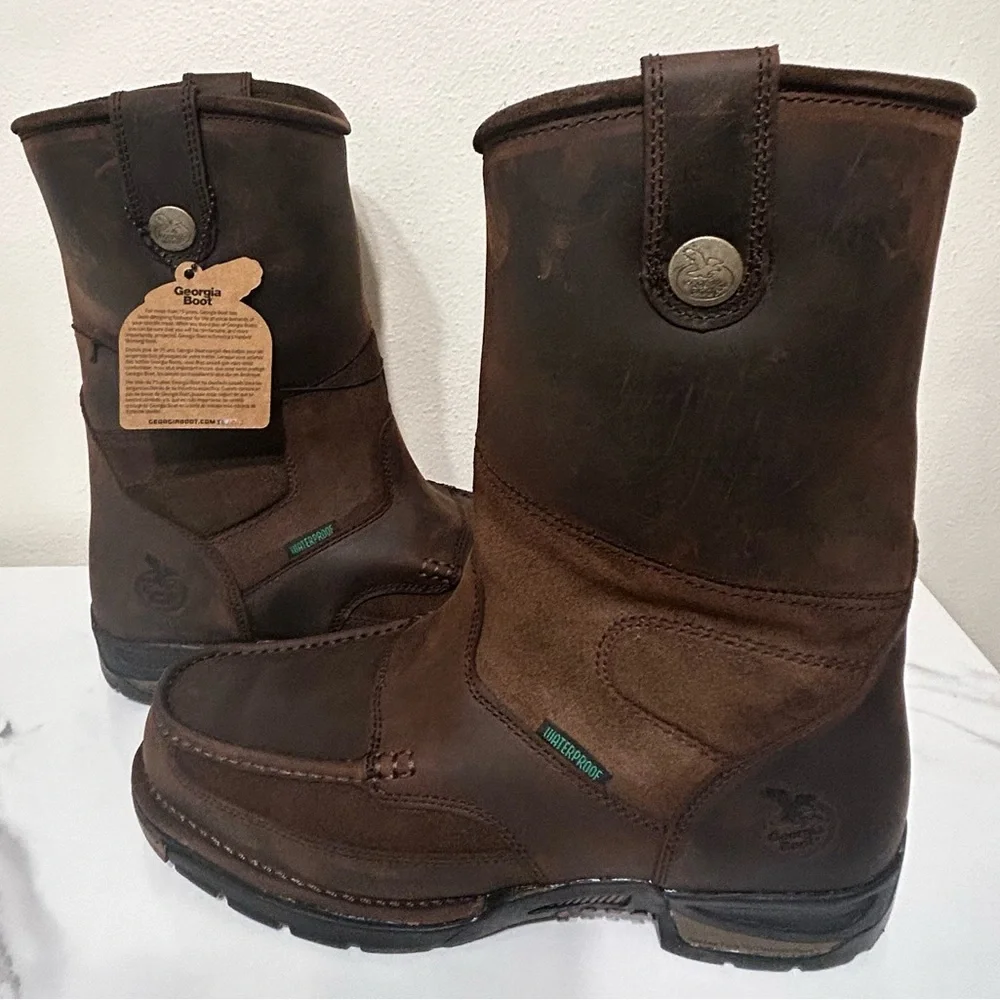 Georgia Boot Men’s Waterproof Steel Toe Boots‎ G4603 Size 13W